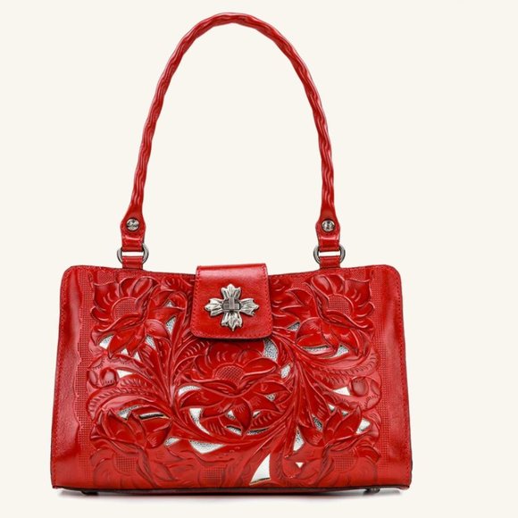 Patricia Nash Multi-pocket Leather Satchel - Picture 2 of 4